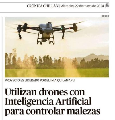 Utilizan drones con Inteligencia Artificial para controlar malezas